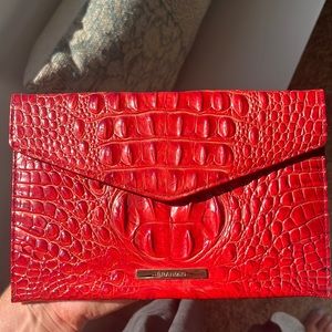 Brahmin Clutch in Red Flare Melbourne